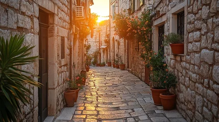  narrow street in the old town of jerusalem © Sakina