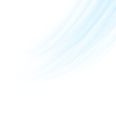 Air flow Isolated PNG and vector isolated. Effect of winter air and wind stream waves effect in blue color.