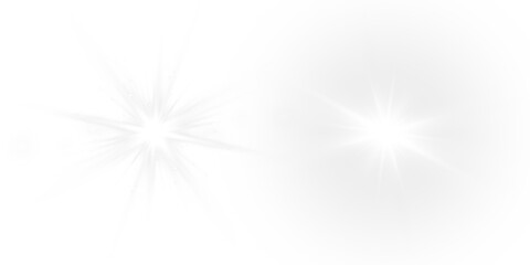 Vector transparent sunlight with sun glare. Overlay, Sun rays and glare, Sun, sunrays, light transitions, lens flare, light leaks and glare in PNG format. PNG sunlight flare. Golden flash and glare.