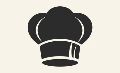 Chef hat silhouette, kitchen headwear icons,cooking cap design, black and white graphic,  vector different types of chef hat silhouette 