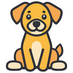 Obraz premium dog, animal, vector, transparent background, creature, pet, puppy, cute, isolated, canine, doggy, adorable, small, breed, mammal, icon, nature