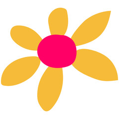 Cute kid style sketch drawn by hand with crayon, pencil, and chalk. 