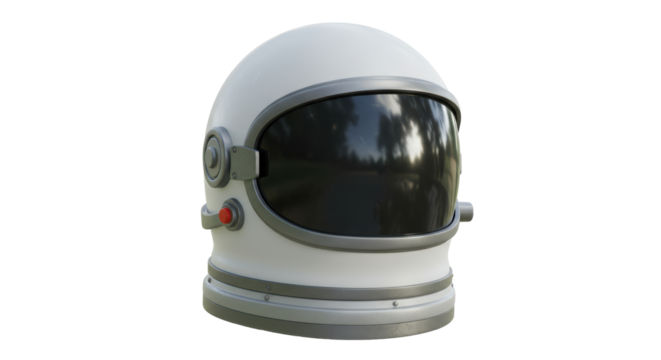 Isolated Astronaut Helmet