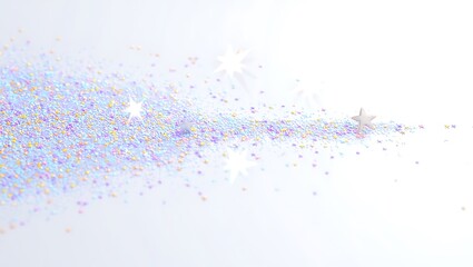 Obraz premium Iridescent Glitter Trail, Sparkling Stardust, Shimmering Light Burst, Celestial Dust, Magical Galaxy, Dreamy Sparkle, Fairy Dust, Cosmic Glow, Fantasy Effect, Enchanting Shine