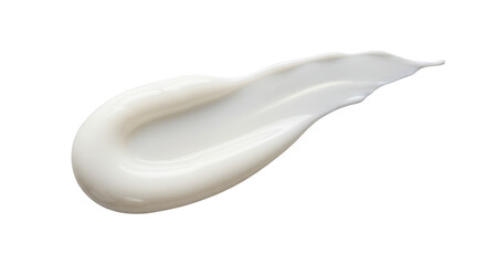 Isolated White Cream Swirl