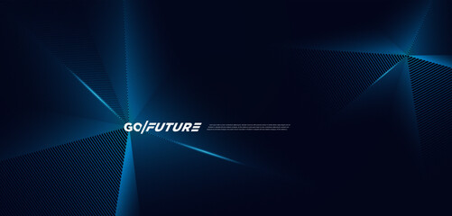 Futuristic abstract background with radiant blue vector bursts and sharp intersecting light rays. A striking digital layout perfect for sci-fi branding, tech visuals, UI backgrounds, and virtual conce
