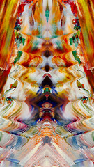 Fototapeta premium Abstract art background . Hand painting artwork on canvas .