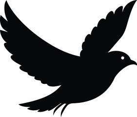 vector illustration of a Black Cowbird