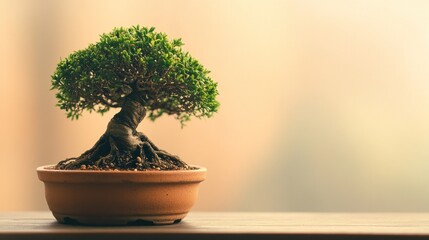 Serene Bonsai: A Miniature World of Tranquility