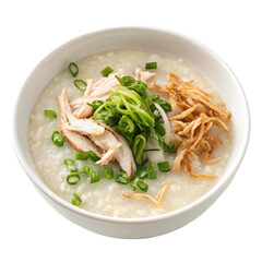 Delicious bowls of Thai chicken noodle soup with vibrant vegetables, a healthy and gourmet lunch or dinner dish