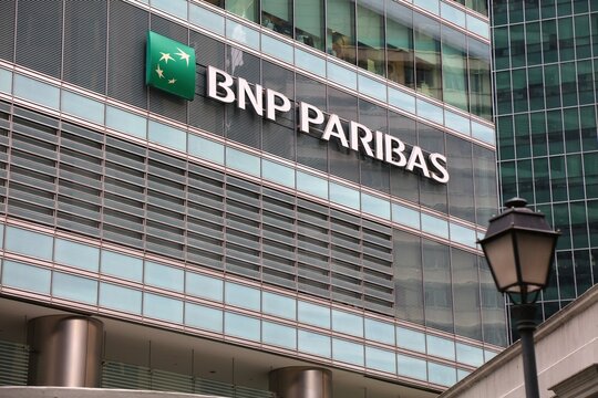 SINGAPORE CITY, SINGAPORE - MARCH 13, 2024: BNP Paribas Singapore bank office building. BNP is a French multinational universal bank.