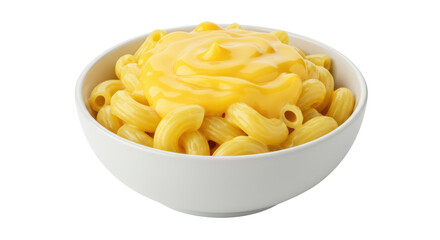 Isolated Bowl of Mac and Cheese
