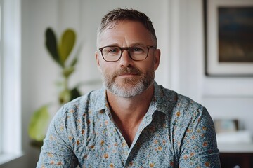 Online instructor engaged in personal development session Generative AI