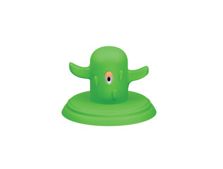slime monster icon 3d illustration render