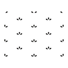 Black and white vector seamless pattern with small diamonds , star shapes ,rhombuses 