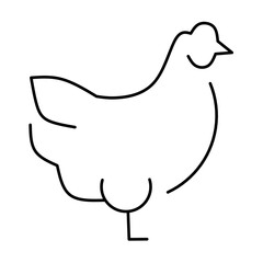 Chicken Vector Line