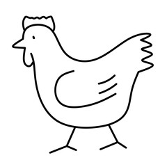 Chicken Vector Line