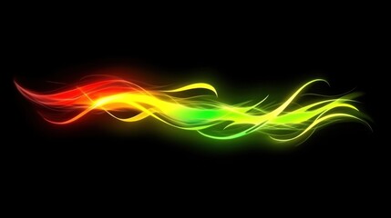 Obraz premium Abstract glowing wavy lines
