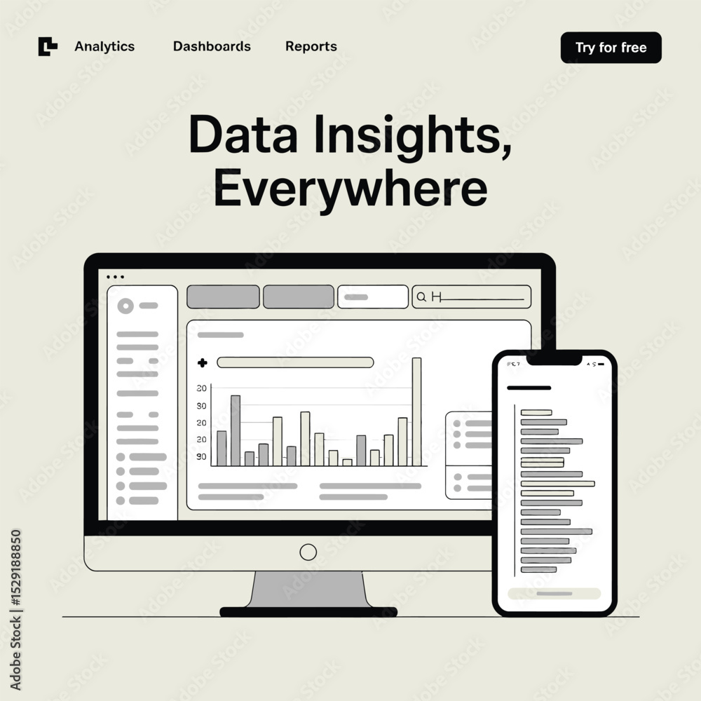 Aufkleber data insights accessible on desktop and mobile devices