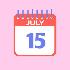 vector calendar icon
Standing Desk Calendar July 2025. Business monthly calendar with metal spiral-bound, the week starts on Sunday. Monthly Pages with green title, isolated on a white background, 3d 