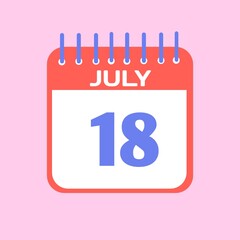 vector calendar icon
Standing Desk Calendar July 2025. Business monthly calendar with metal spiral-bound, the week starts on Sunday. Monthly Pages with green title, isolated on a white background, 3d 