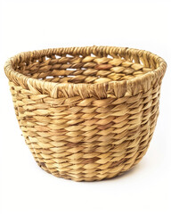 Woven Papyrus Basket Egyptian Isolated on a white background