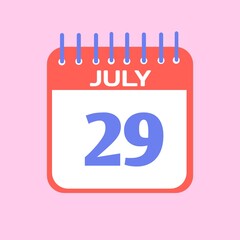 vector calendar icon
Standing Desk Calendar July 2025. Business monthly calendar with metal spiral-bound, the week starts on Sunday. Monthly Pages with green title, isolated on a white background, 3d 