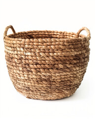Woven Papyrus Basket Egyptian Isolated on a white background