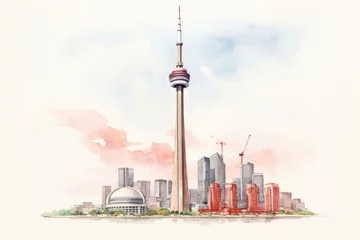 Photo sur Plexiglas Toronto tower architecture building city.
