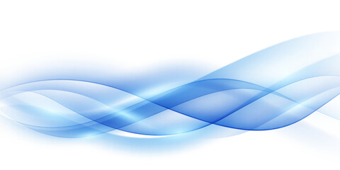Blue waves abstract background, modern design, vector illustration