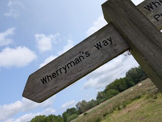 footpath sign in the countryside