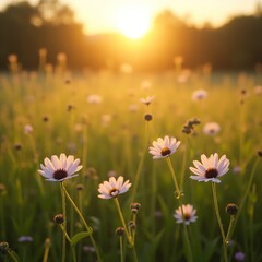 Fototapeta premium meadow with flowers