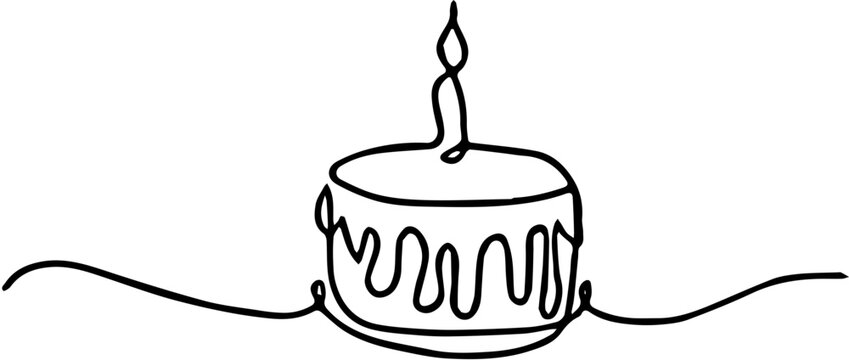 cute birthday cake silhouette images for kids and adults party - Powered by Adobe