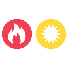 vector illustration of a fire