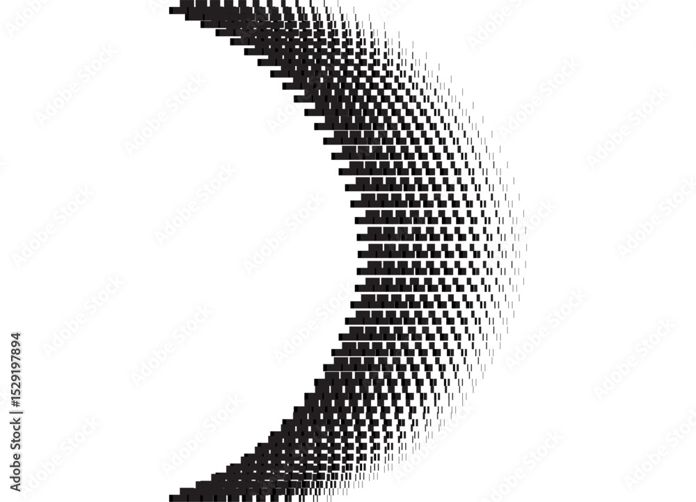 Aufkleber technological vector pattern of black pixels on a white background. modern design element. vector di