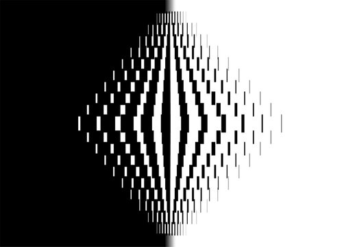 Vector transition from black to white. Technological Vector pattern of abstract pixels. Modern design element. Vector digital background for covers, advertising, packaging.