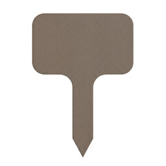 Metal brown plant marker stick