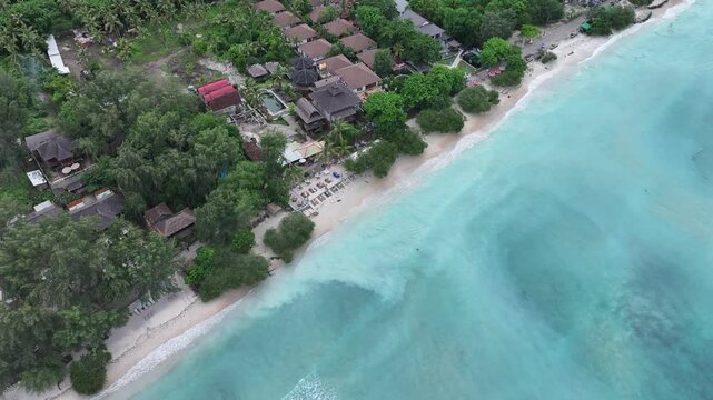 Aerial views of Gili Trawangan - Lombok, Indonesia