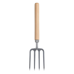 Hand fork with wooden handle