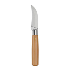Wood handle utility knife