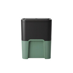 Bin, dark grey and green