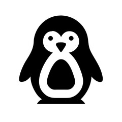 Fototapeta premium Penguin Vector Art – Cute Arctic Bird Illustration