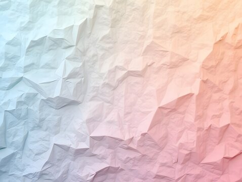 AI generated Crumpled paper background. Craft crumpled paper texture.