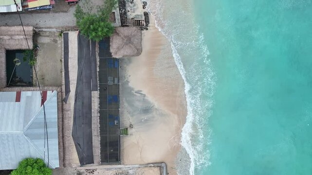 Aerial views of Gili Trawangan - Lombok, Indonesia