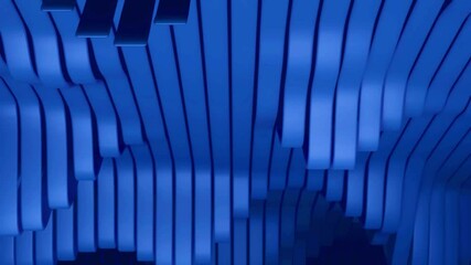 3d animation, abstract blue fluid waves motion background - Powered by Adobe