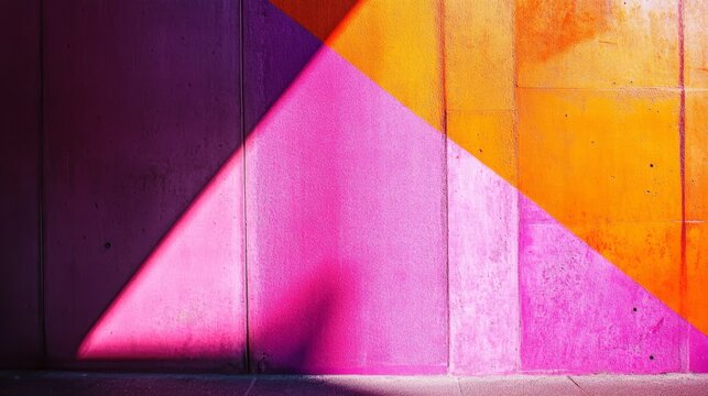 Abstract blurred geometric shadows in pink, orange, and purple tones creating a soft gradient light effect for modern backgrounds, minimalist design concepts, and trendy digital art aesthetics
 - Powered by Adobe