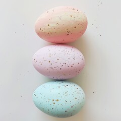 Easter egg gradient in speckled pastel tones peach mint and lilac  raw