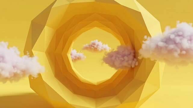 Geometric tunnel cloud dream