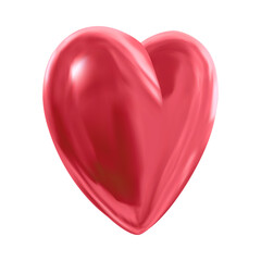 A Realistic 3D Red Heart for Valentine's Day