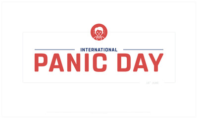 International Panic Day design on white background, Typographic Design of International Panic Day, Vector Design of International Panic Day, International Panic Day